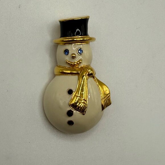 ๐ฑ 5 for $10. Vintage Monet Snowman Pin Brooch - Picture 3 of 5
